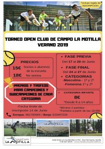 Torneo open Club