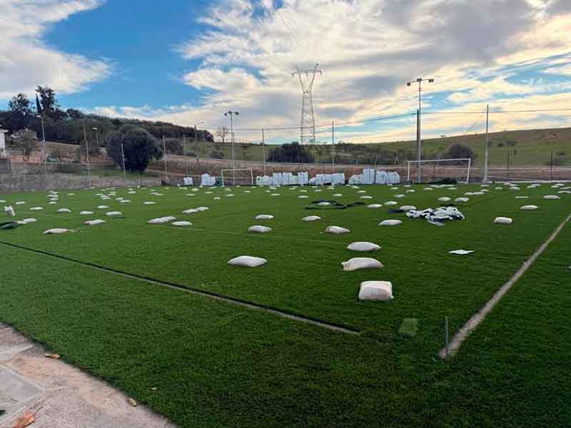 Pista antes de arreglo